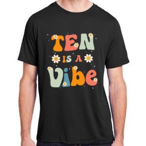 Ten Is A Vibe 10th Birthday Party 10 Ten Year Old Decor Adult ChromaSoft Performance T-Shirt