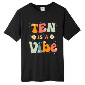 Ten Is A Vibe 10th Birthday Party 10 Ten Year Old Decor Tall Fusion ChromaSoft Performance T-Shirt