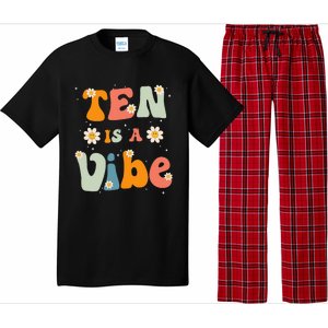 Ten Is A Vibe 10th Birthday Party 10 Ten Year Old Decor Pajama Set