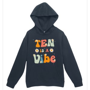 Ten Is A Vibe 10th Birthday Party 10 Ten Year Old Decor Urban Pullover Hoodie