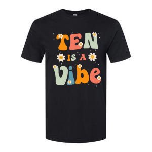 Ten Is A Vibe 10th Birthday Party 10 Ten Year Old Decor Softstyle CVC T-Shirt