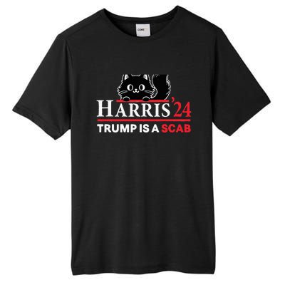 Trump Is A Scab Vote Harris Funny Harris Kamala Trump Tall Fusion ChromaSoft Performance T-Shirt