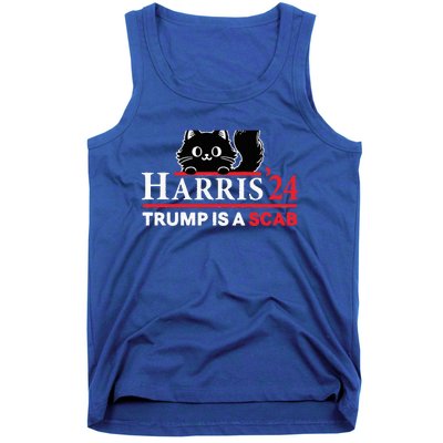 Trump Is A Scab Vote Harris Funny Harris Kamala Trump Tank Top