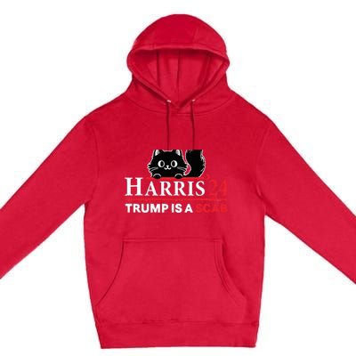 Trump Is A Scab Vote Harris Funny Harris Kamala Trump Premium Pullover Hoodie