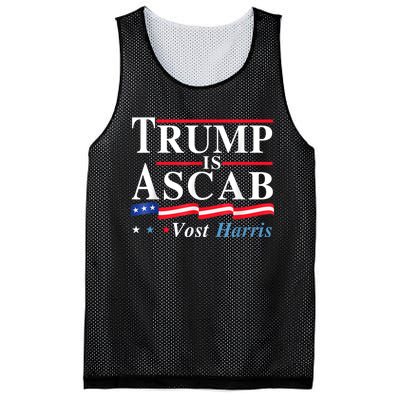 Trump Is A Scab Vote Harris Walz 2024 Mesh Reversible Basketball Jersey Tank