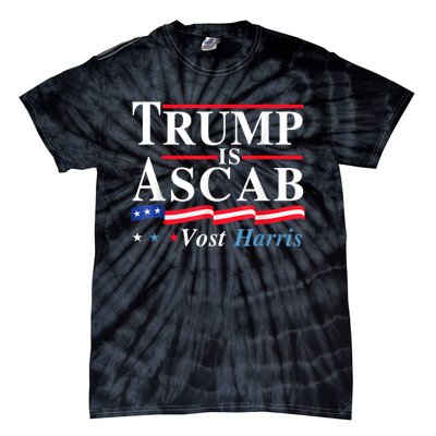 Trump Is A Scab Vote Harris Walz 2024 Tie-Dye T-Shirt