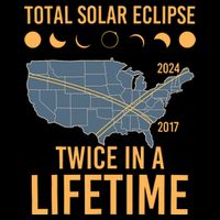 Twice In A Lifetime Solar Eclipse 2024 Total Eclipse Drawstring Bag