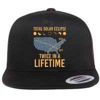 Twice In A Lifetime Solar Eclipse 2024 Total Eclipse Flat Bill Trucker Hat
