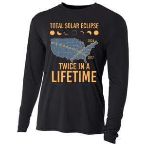 Twice In A Lifetime Solar Eclipse 2024 Total Eclipse Cooling Performance Long Sleeve Crew