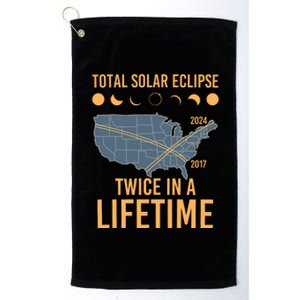 Twice In A Lifetime Solar Eclipse 2024 Total Eclipse Platinum Collection Golf Towel