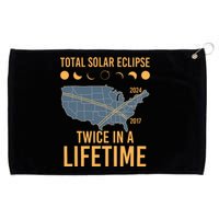 Twice In A Lifetime Solar Eclipse 2024 Total Eclipse Grommeted Golf Towel