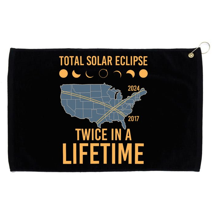 Twice In A Lifetime Solar Eclipse 2024 Total Eclipse Grommeted Golf Towel