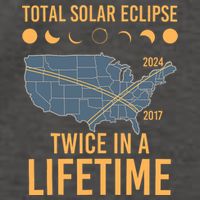 Twice In A Lifetime Solar Eclipse 2024 Total Eclipse Vector Backpack