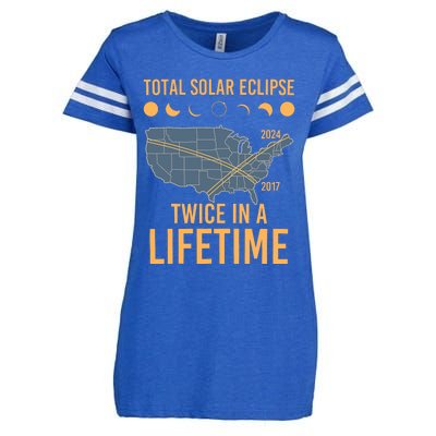 Twice In A Lifetime Solar Eclipse 2024 Total Eclipse Enza Ladies Jersey Football T-Shirt