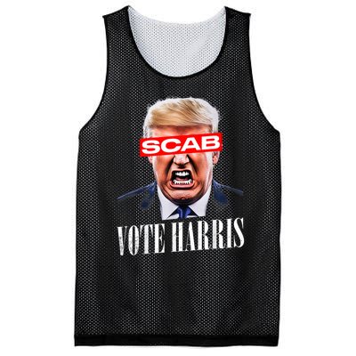 Trump Is A Scab Vote Kamala Harris 2024 Harris Walz 2024 Mesh Reversible Basketball Jersey Tank