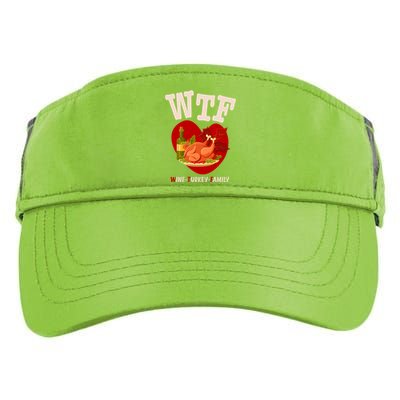 Thanksgiving Is A Turkey And Family Gift Adult Drive Performance Visor