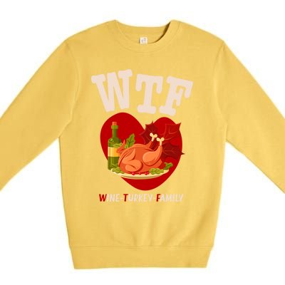 Thanksgiving Is A Turkey And Family Gift Premium Crewneck Sweatshirt