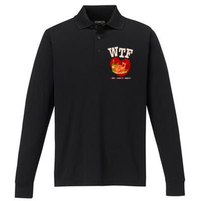 Thanksgiving Is A Turkey And Family Gift Performance Long Sleeve Polo