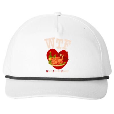 Thanksgiving Is A Turkey And Family Gift Snapback Five-Panel Rope Hat