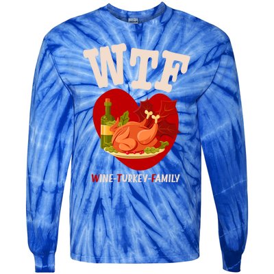 Thanksgiving Is A Turkey And Family Gift Tie-Dye Long Sleeve Shirt