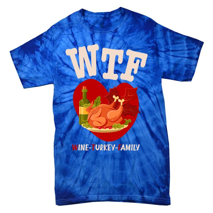 Thanksgiving Is A Turkey And Family Gift Tie-Dye T-Shirt