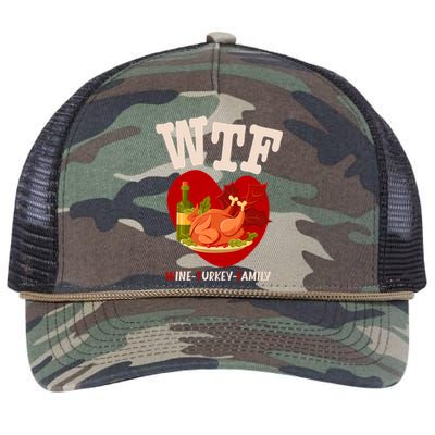 Thanksgiving Is A Turkey And Family Gift Retro Rope Trucker Hat Cap