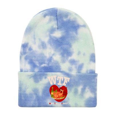 Thanksgiving Is A Turkey And Family Gift Tie Dye 12in Knit Beanie