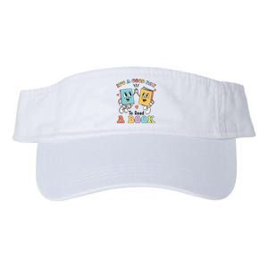 Teacher Its A Good Day To Read A Book Valucap Bio-Washed Visor