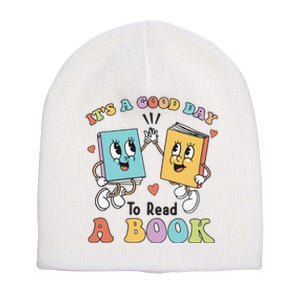 Teacher Its A Good Day To Read A Book Short Acrylic Beanie