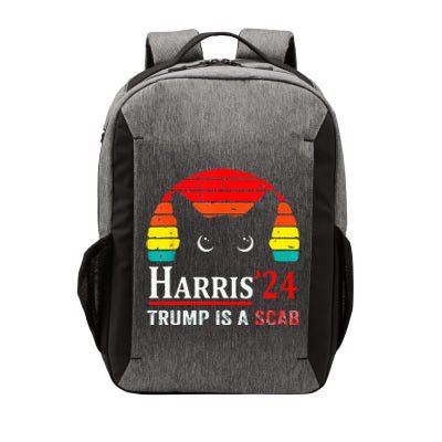 Trump Is A Scab Vote Harris Valz Cat Lady Vector Backpack