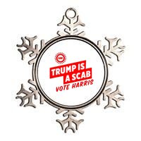 Trump Is A Scab Metallic Star Ornament