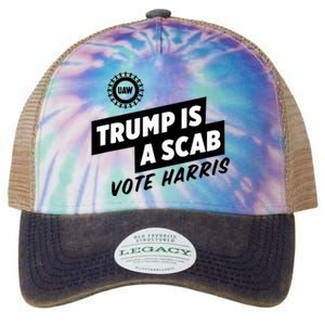 Trump Is A Scab Legacy Tie Dye Trucker Hat