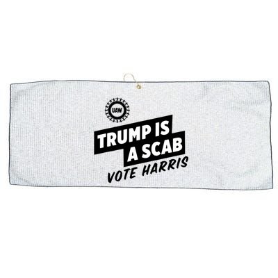 Trump Is A Scab Large Microfiber Waffle Golf Towel