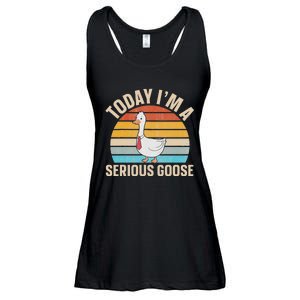 Today IM A Serious Goose Ladies Essential Flowy Tank