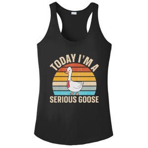 Today IM A Serious Goose Ladies PosiCharge Competitor Racerback Tank