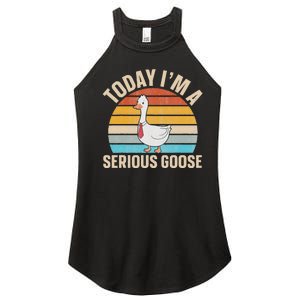 Today IM A Serious Goose Women's Perfect Tri Rocker Tank