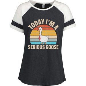 Today IM A Serious Goose Enza Ladies Jersey Colorblock Tee