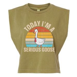 Today IM A Serious Goose Garment-Dyed Women's Muscle Tee