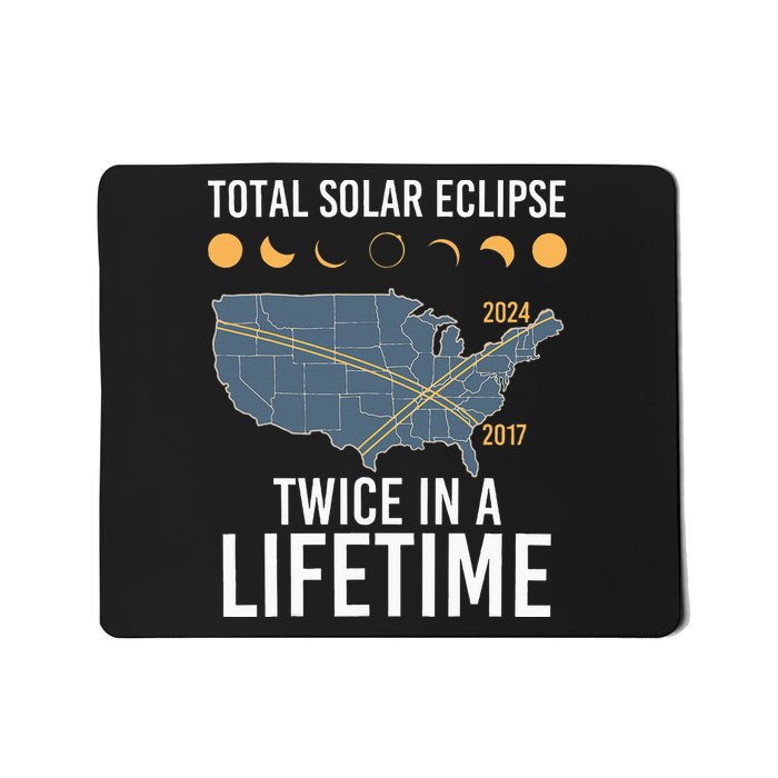 Twice In A Lifetime Solar Eclipse 2024 Total Eclipse Mousepad