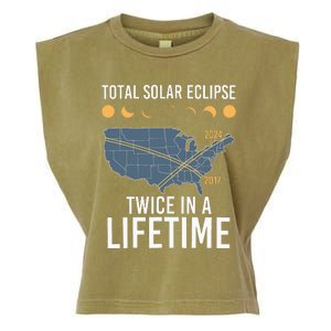 Twice In A Lifetime Solar Eclipse 2024 Total Eclipse Garment-Dyed Women's Muscle Tee