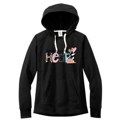 Teaching Is A Work Of Heart Women's Fleece Hoodie