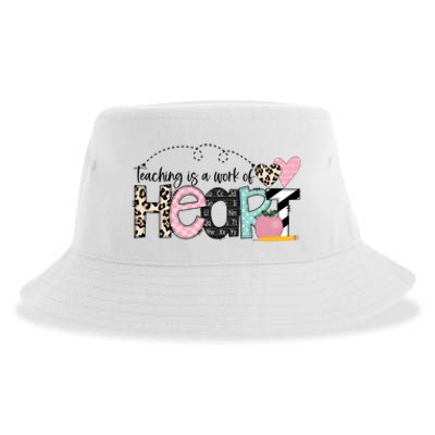 Teaching Is A Work Of Heart Sustainable Bucket Hat