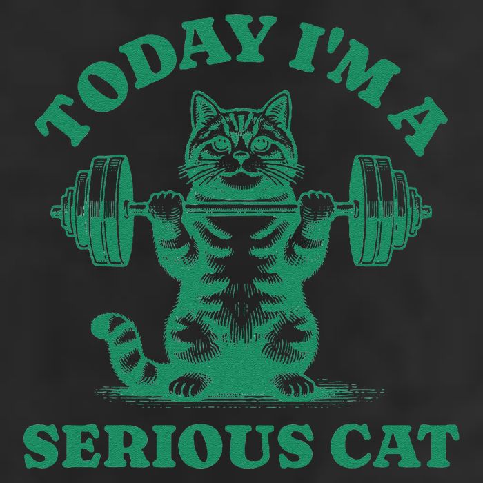 Today IM A Serious Cat Lifting Weights Gym Fitness Cool Comfort Performance Bucket Hat