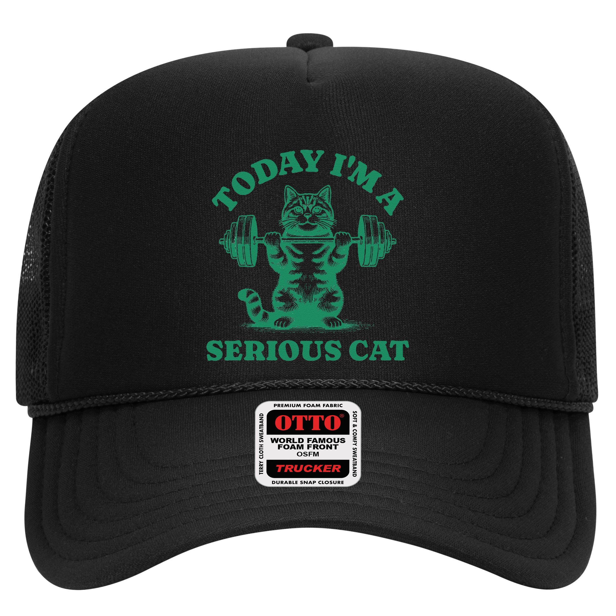 Today IM A Serious Cat Lifting Weights Gym Fitness Hat