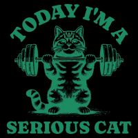 Today IM A Serious Cat Lifting Weights Gym Fitness Visor