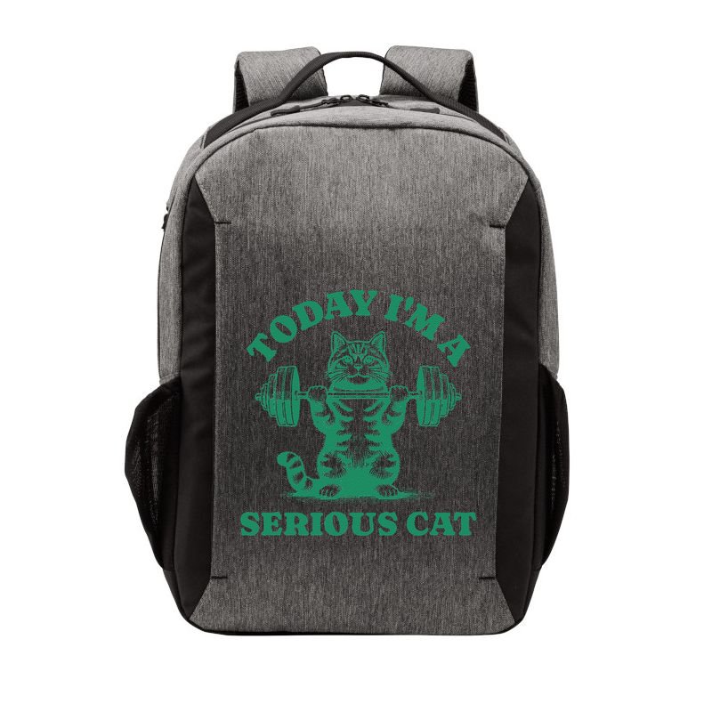 Today IM A Serious Cat Lifting Weights Gym Fitness Vector Backpack