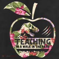 Teaching Is A Walk In The Park Funny Teacher Dinosaur Cool Comfort Performance Bucket Hat