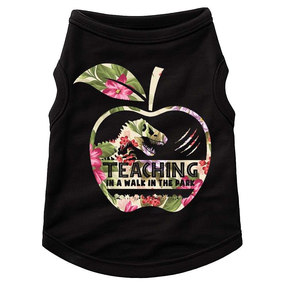 Teaching Is A Walk In The Park Funny Teacher Dinosaur Doggie Tank