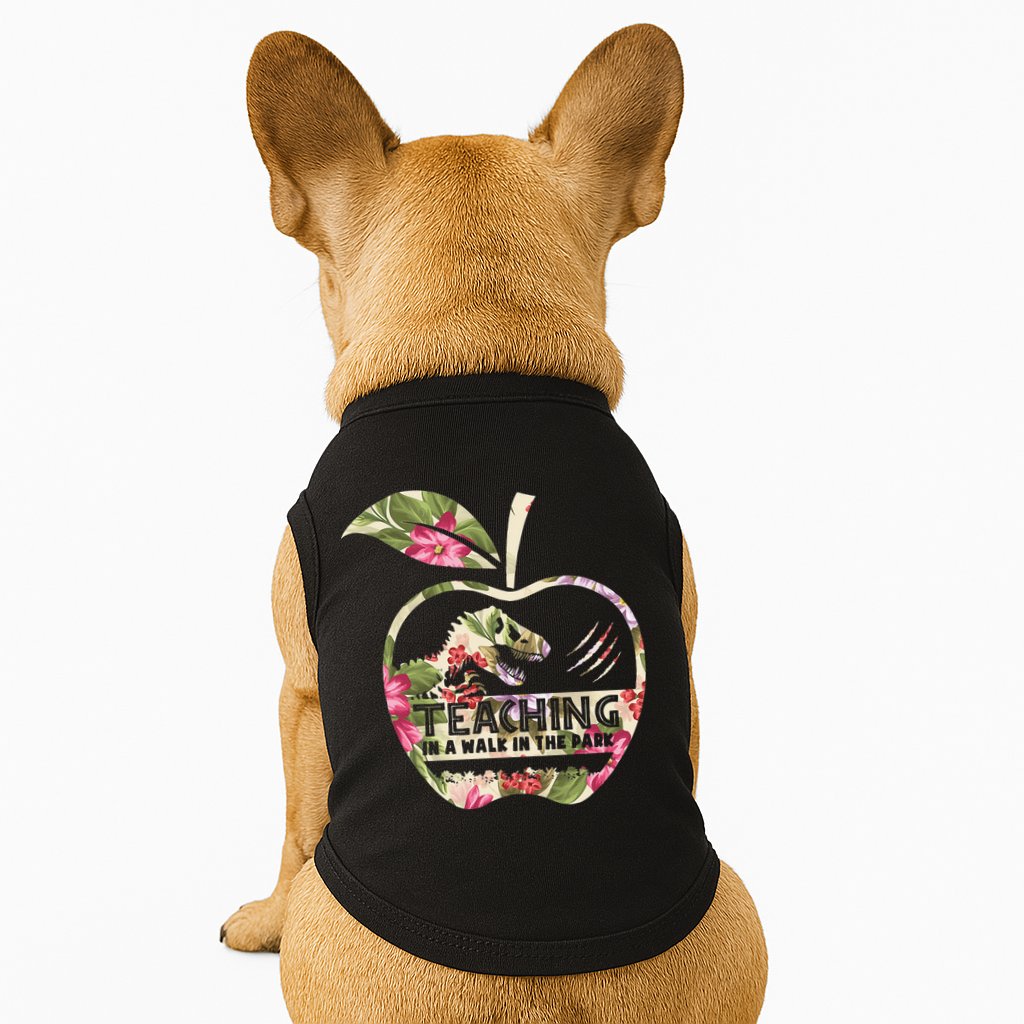 Teaching Is A Walk In The Park Funny Teacher Dinosaur Doggie Tank