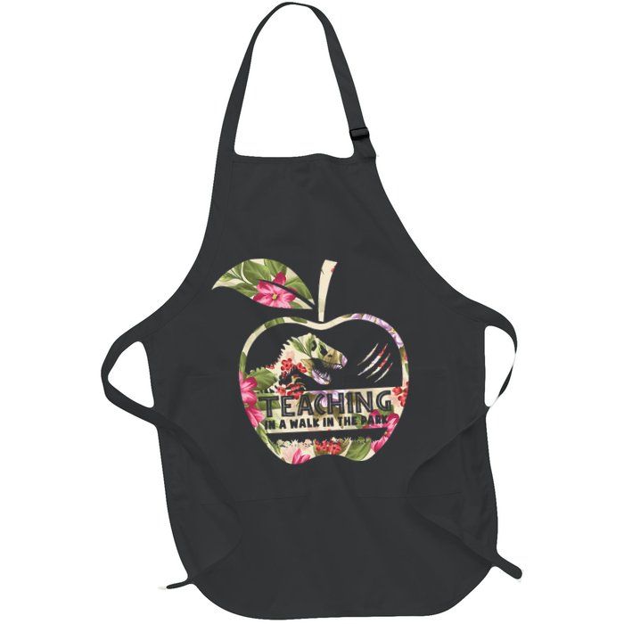 Teaching Is A Walk In The Park Funny Teacher Dinosaur Apron